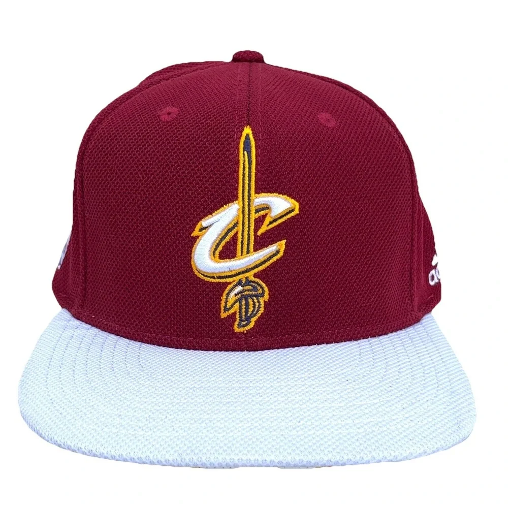 Cleveland Cavaliers Hat Cap Snap Back Red White Cavs Adjustable Flat Bill Adult‎